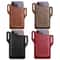 Leather Phone Holster Case Men Cell Phone Belt Pack Waist Pouch With Belt Loop Slim Wallet Cover 5