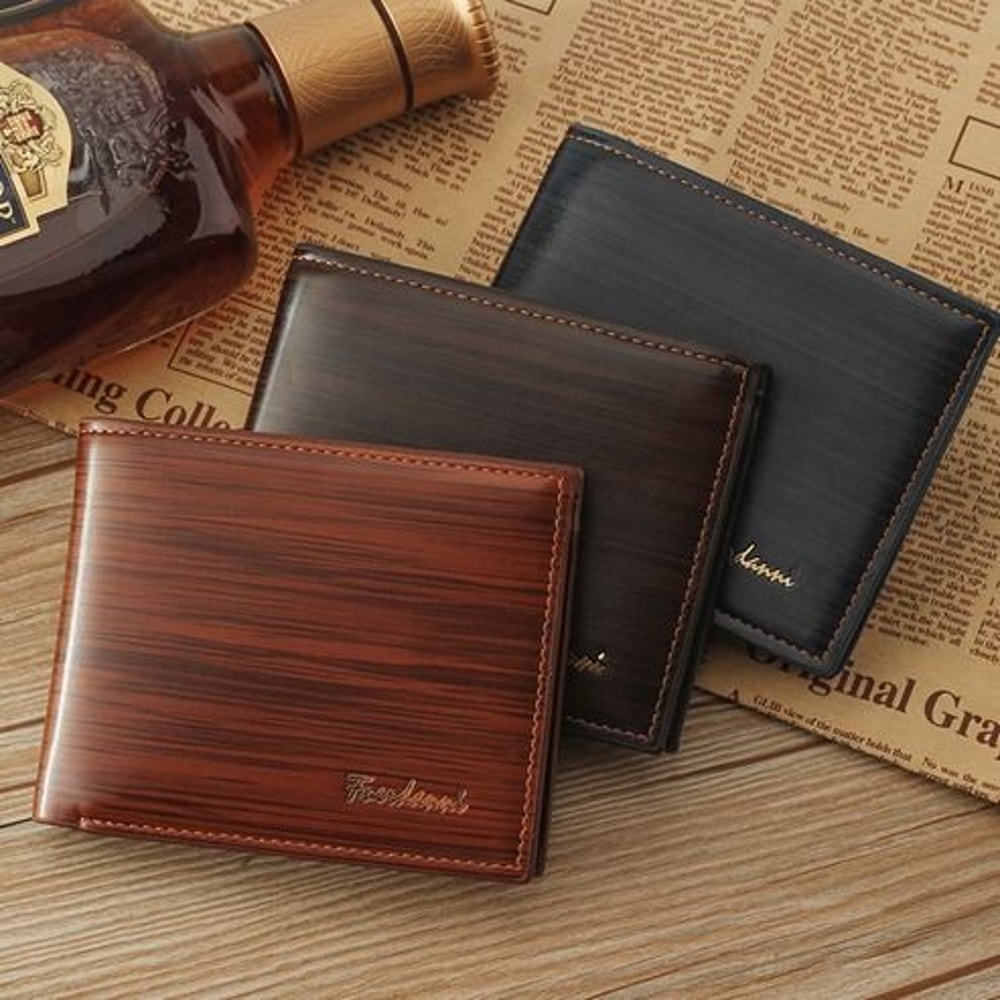 Mens Slim Leather Wallet Bifold Billfold Purse Credit ID Card Holder Genuine Leather 11