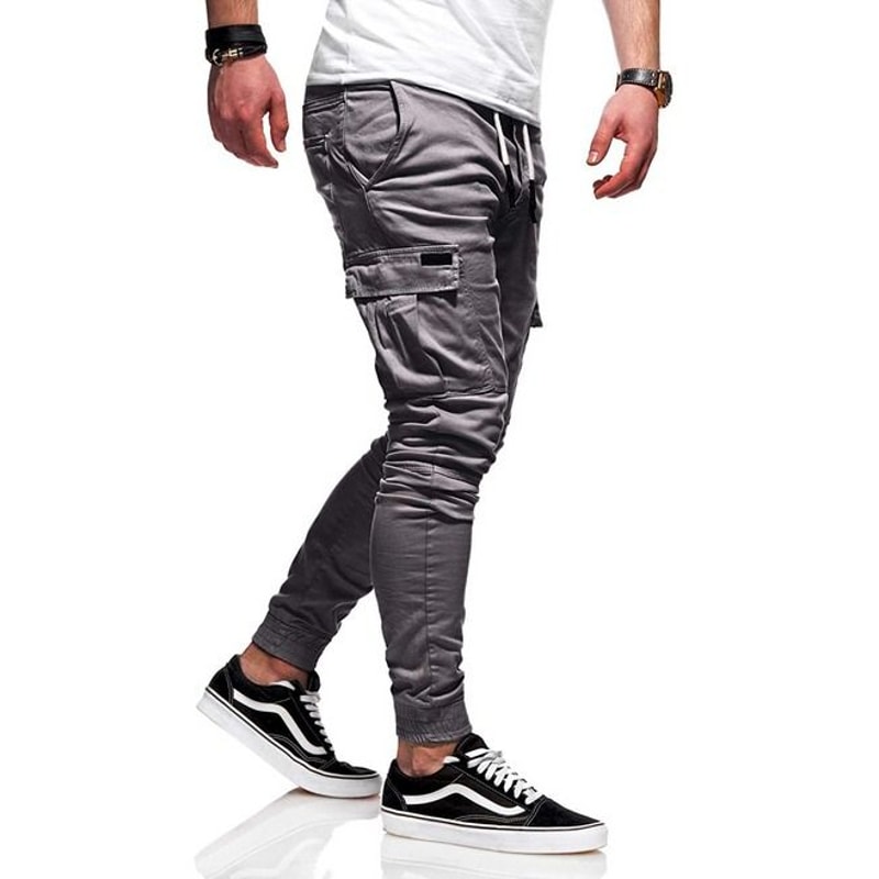 Mens Casual Joggers Sweatpants Cargo Combat Trousers Loose Sport Workout Pants For Fitness Leisure 0