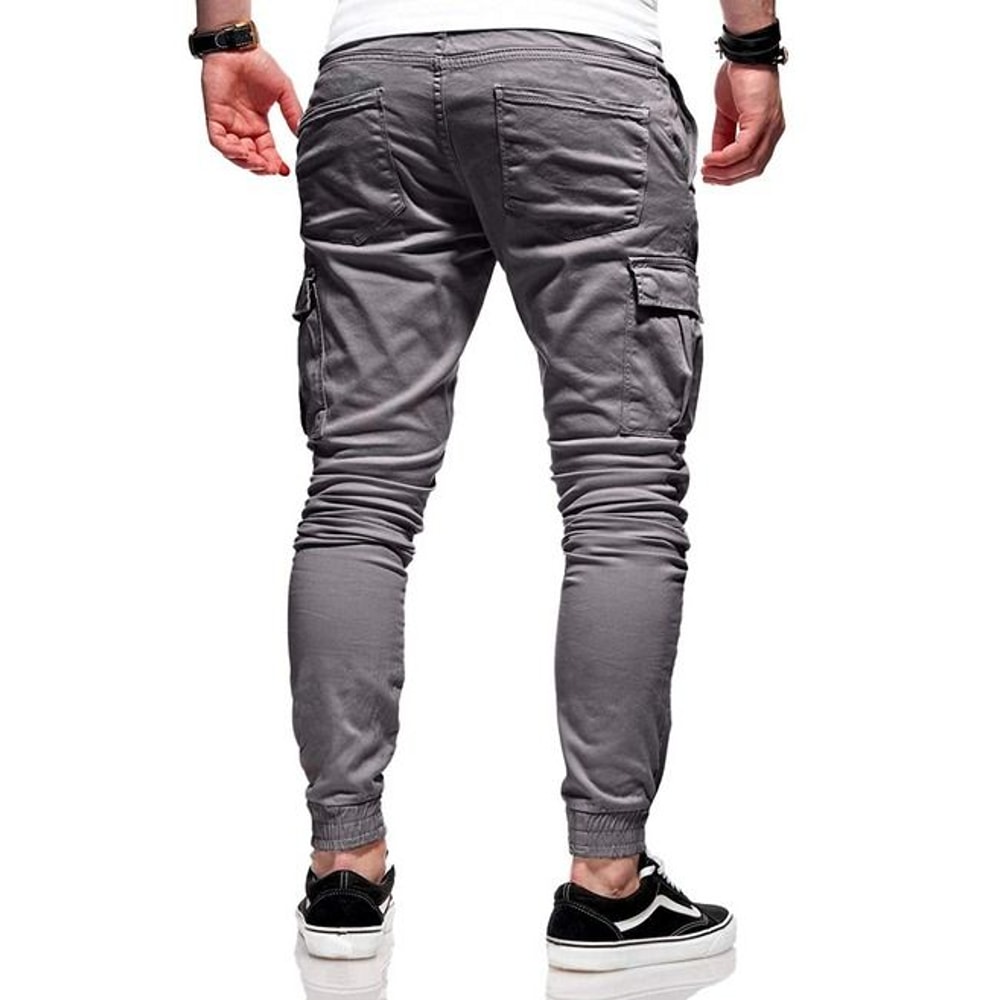 Mens Casual Joggers Sweatpants Cargo Combat Trousers Loose Sport Workout Pants For Fitness Leisure 1
