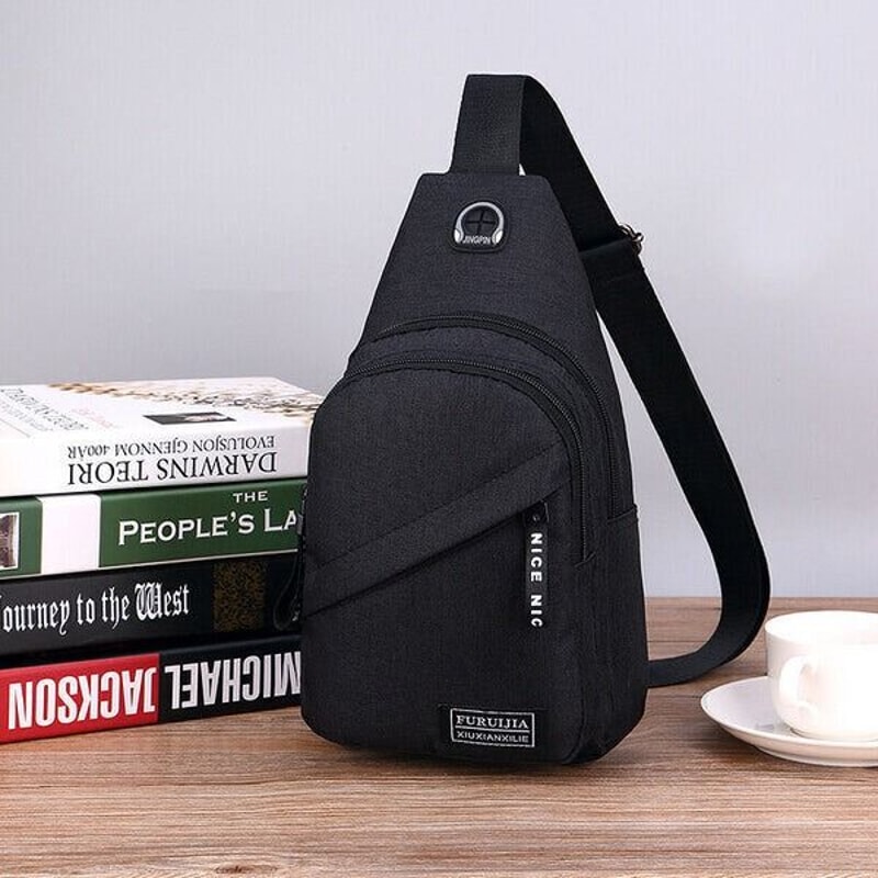 Men Women Sling Bag Chest Fanny Packs Cross Body Travel Shoulder Backpack For Outdoor Activities 0