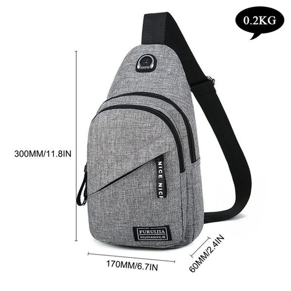 Men Women Sling Bag Chest Fanny Packs Cross Body Travel Shoulder Backpack For Outdoor Activities 3