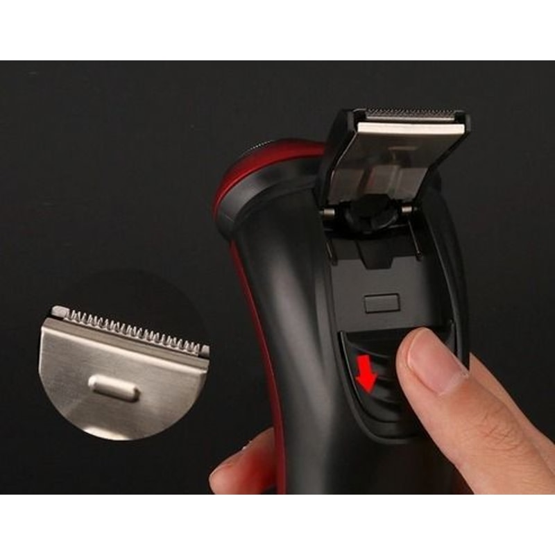 Electric Shaver For Men Rotary Waterproof Design PopUp Trimmer Wet Dry Cordless Fast Charging For S 12