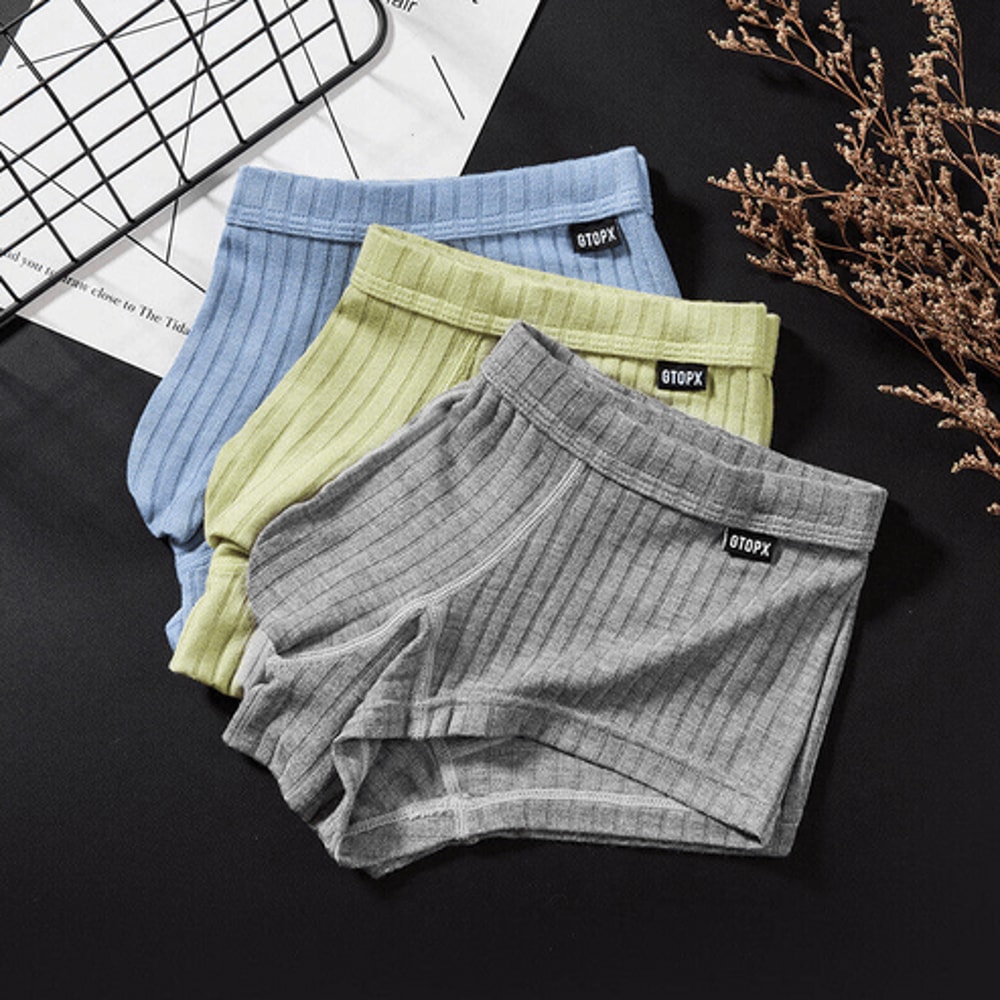 Mens Sexy Underwear Low Waist Briefs U Pouch Boxers Striped Shorts Underpants Breathable Comfort 8