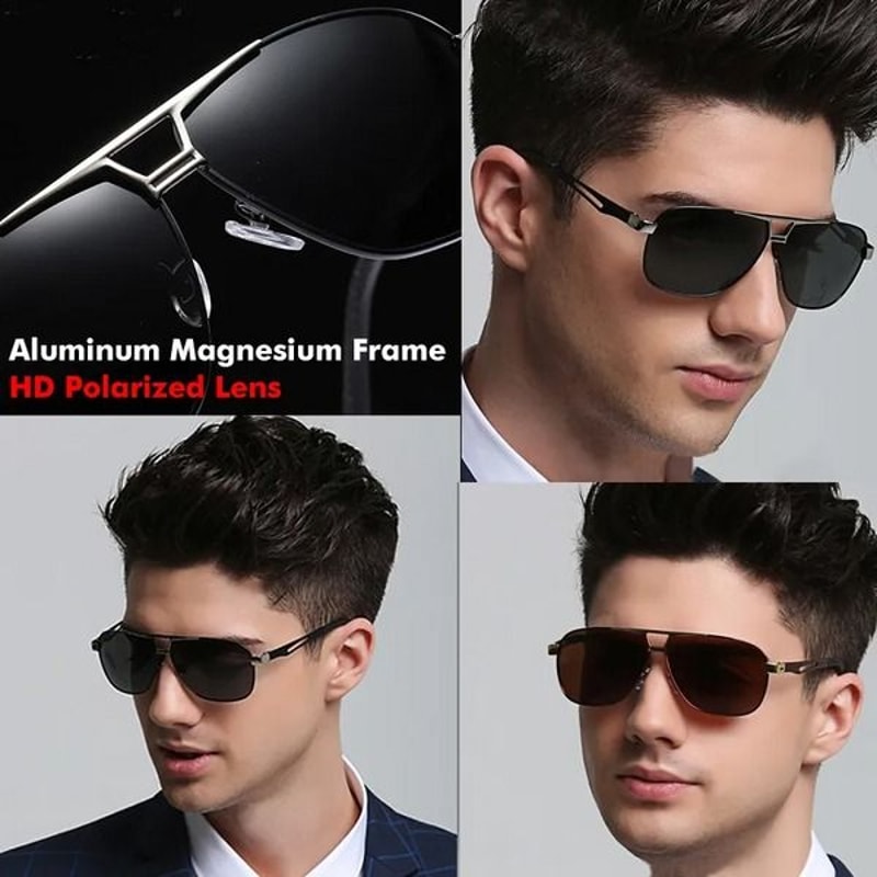 Polarized Pilot Sunglasses For Men Outdoor Driving Glasses Sport Eyewear For Protection 5