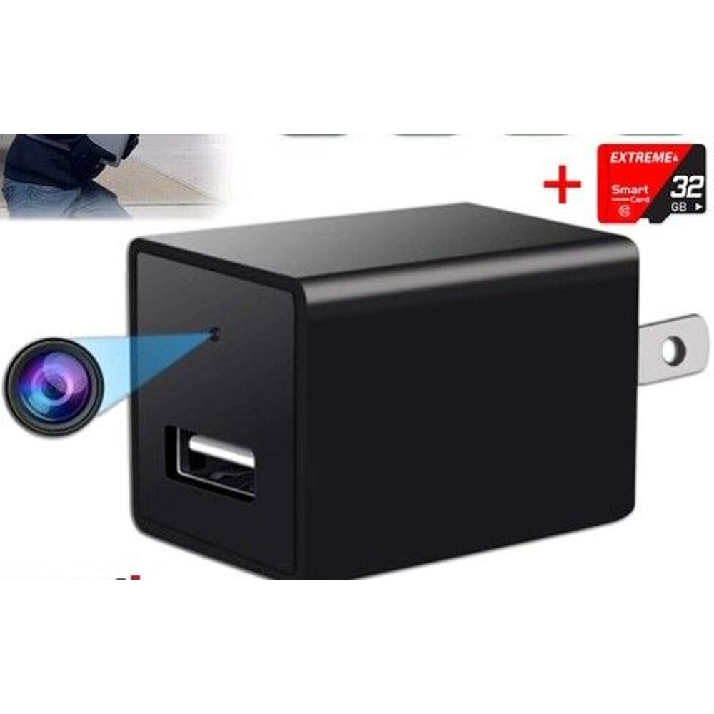 Hidden Camera USB Charger Full HD 1080P DVR Mini Nanny Cam Night Vision Audio Recording 1