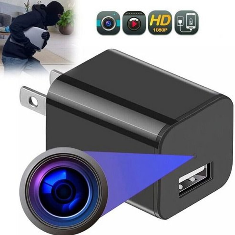 Hidden Camera USB Charger Full HD 1080P DVR Mini Nanny Cam Night Vision Audio Recording 10