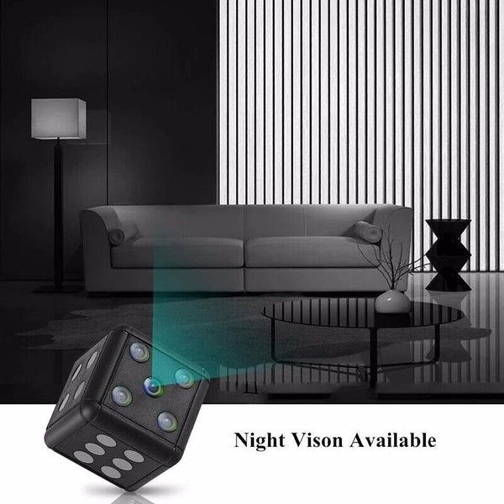 Mini Dice Camera For Home Security HD Night Vision Motion Detection Nanny Cam 9
