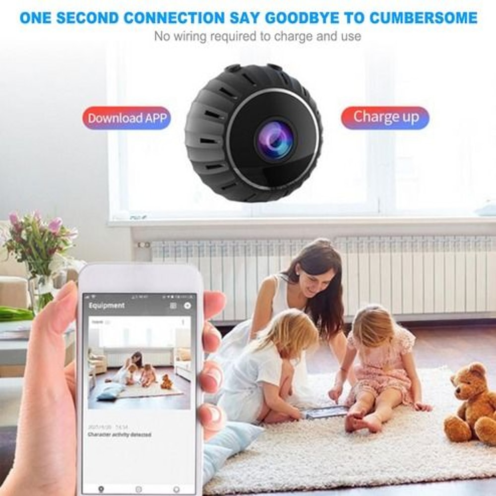 Wireless Mini Hidden Spy Nanny Camera WiFi HD DVR Motion Detection Night Vision Home Security 4