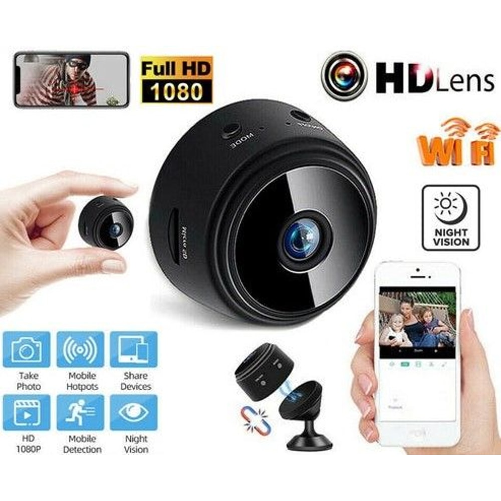 Wireless Mini Hidden Spy Nanny Camera WiFi HD DVR Motion Detection Night Vision Home Security 2