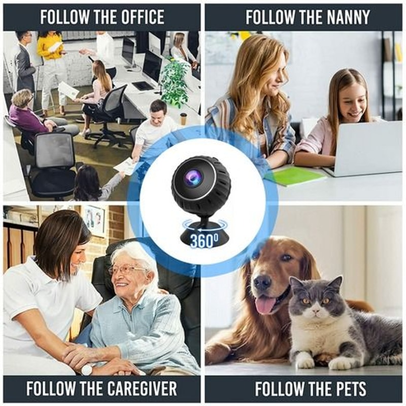 Wireless Mini Hidden Spy Nanny Camera WiFi HD DVR Motion Detection Night Vision Home Security 8