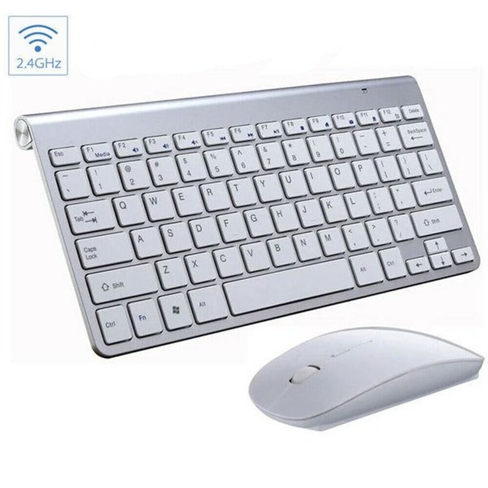 Mini Wireless Keyboard And Mouse Set Waterproof For Mac Apple PC Computer UltraSlim Easy Connectivi 2