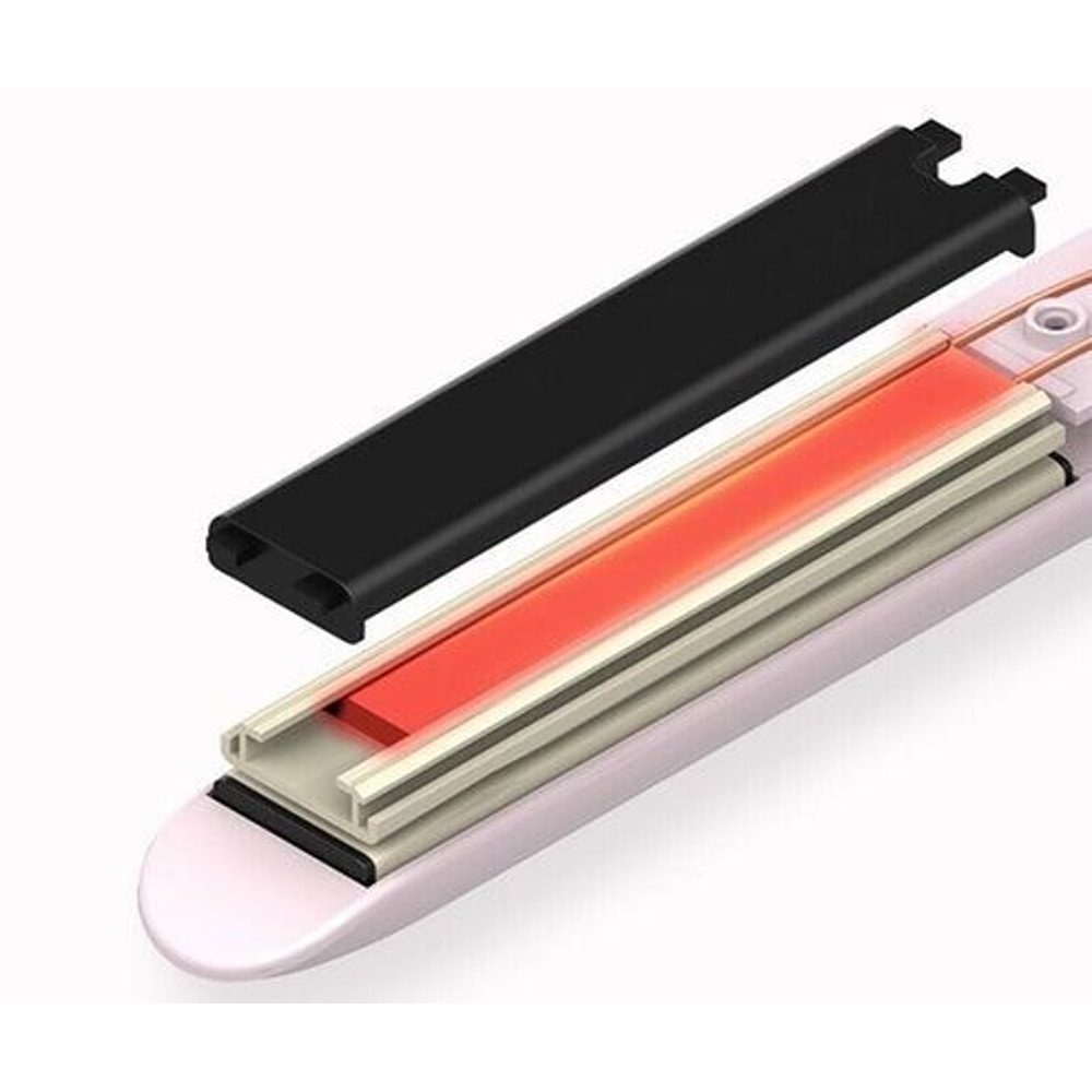 Professional Hair Iron Mini Ceramic Hair Straightener And Curler Portable 2in1 Hair Styling Tool Fo