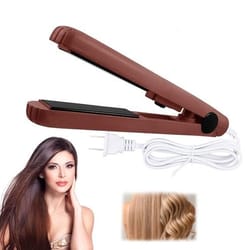 professional hair iron, mini ceramic hair straightener and curler, portable hair styling tool for travel