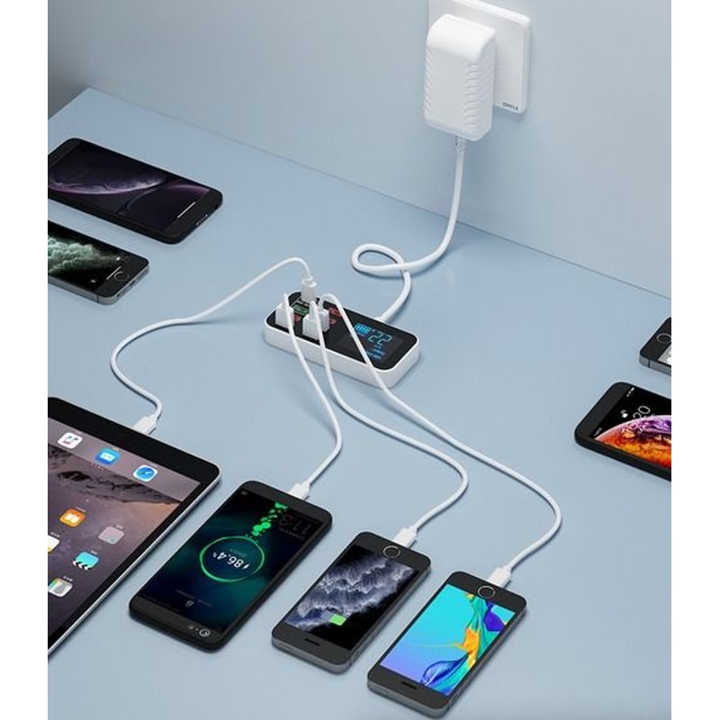 Fast Desktop Charging Hub Multi USB Charger Station With Quick Charge PD TypeC Charging For Multip 3