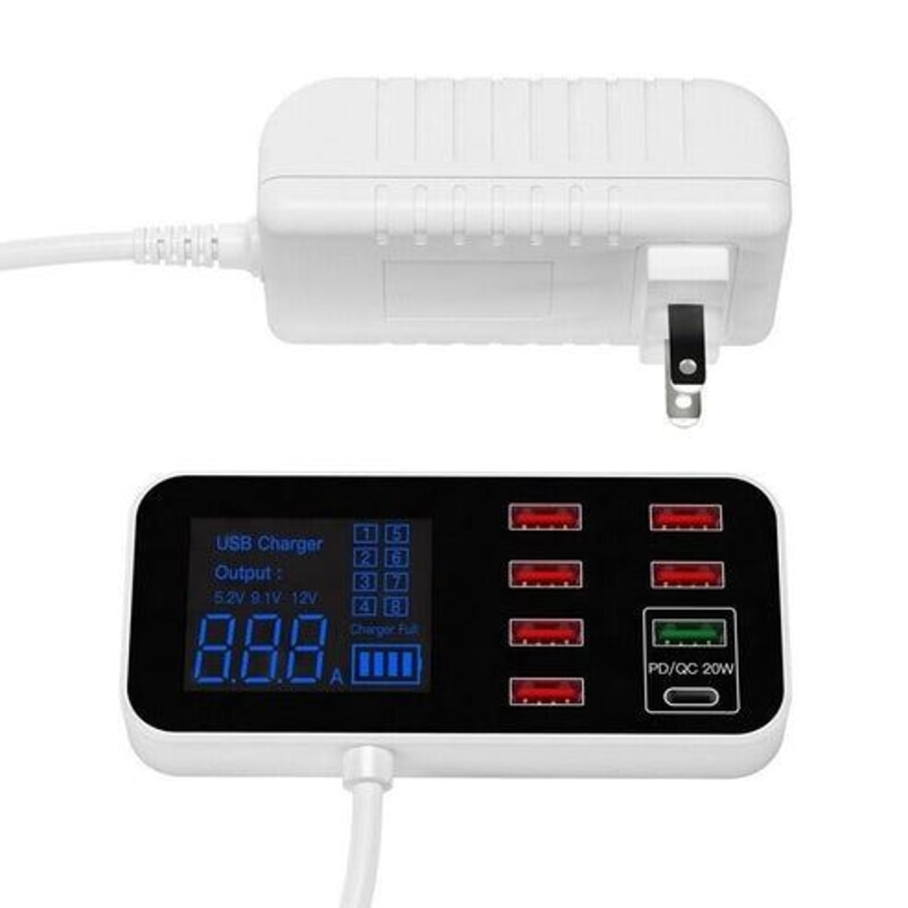 Fast Desktop Charging Hub Multi USB Charger Station With Quick Charge PD TypeC Charging For Multip 4