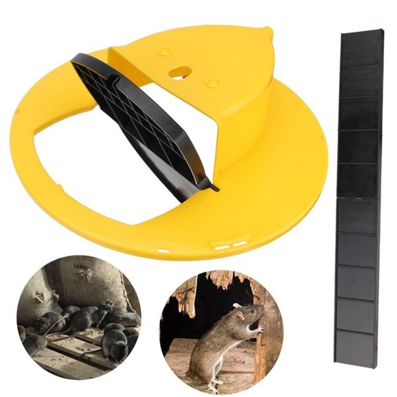 Flip Slide Mouse Trap Bucket Catcher For Rats And Mice Mousetrap Slide Bucket Lid 9