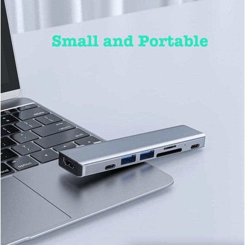 USBC Hub Type C To USB HDMI Adapter For MacBook ProAir HighSpeed Data Transfer 10