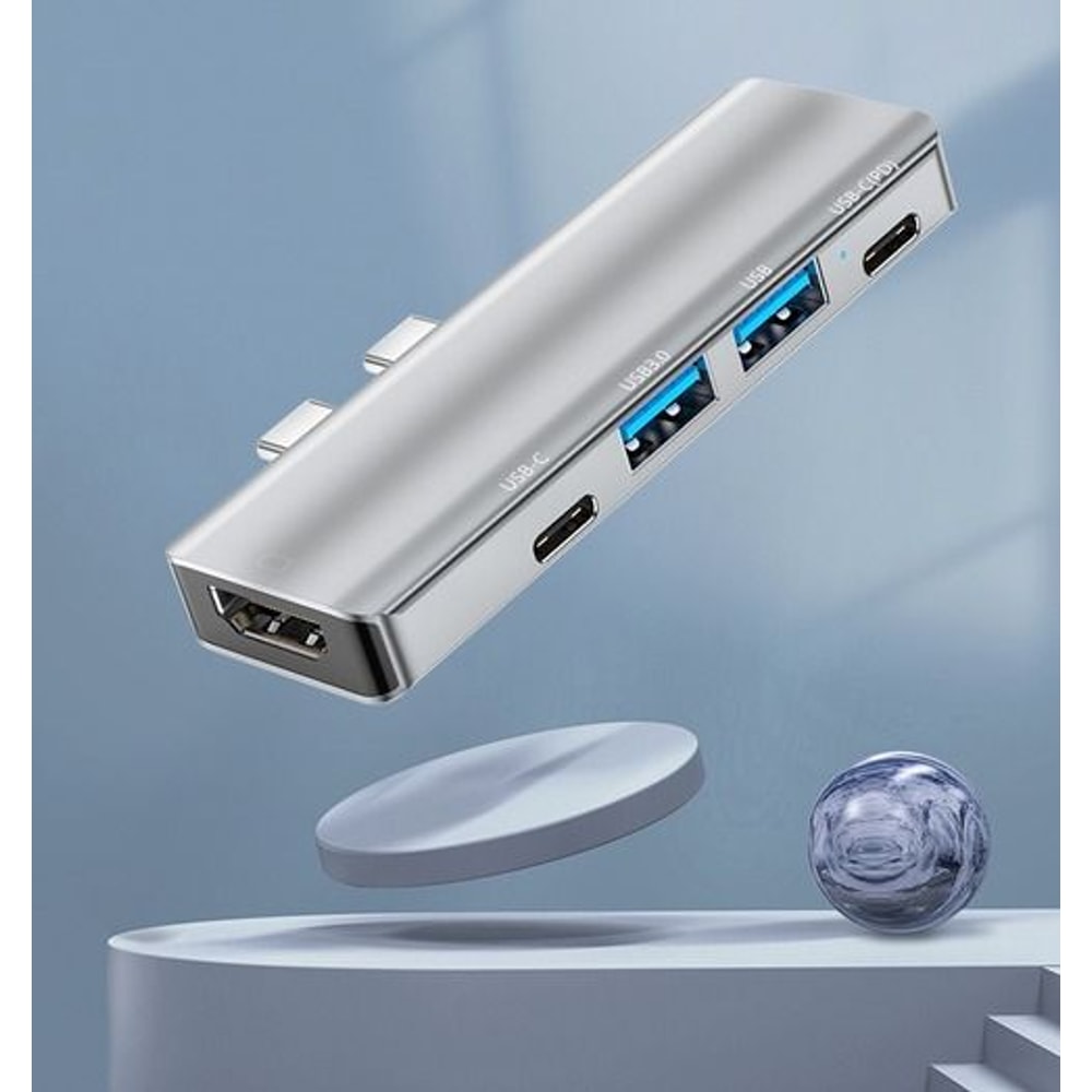 USBC Hub Type C To USB HDMI Adapter For MacBook ProAir HighSpeed Data Transfer 6