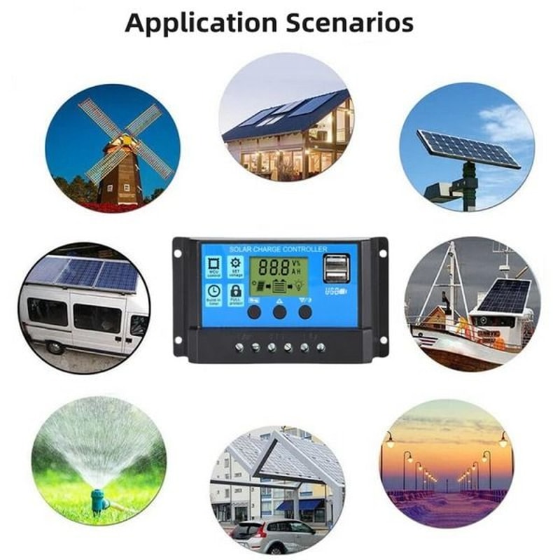 Solar Panel Charge Controller Regulator Auto Focus Tracking Efficient Energy Solution 8