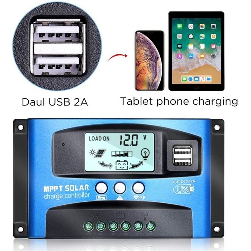 Solar Panel Charge Controller Regulator Auto Focus Tracking Efficient Energy Solution 16
