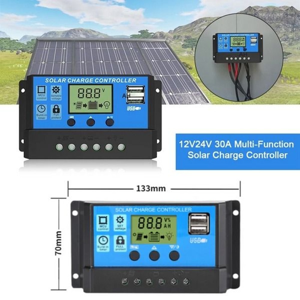 Solar Panel Charge Controller Regulator Auto Focus Tracking Efficient Energy Solution 7