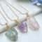 Chakra Stone Pendant Necklace Natural Gemstone Energy Healing Crystal Crystal Pendant Jewelry With 2