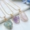 Chakra Stone Pendant Necklace Natural Gemstone Energy Healing Crystal Crystal Pendant Jewelry With 2