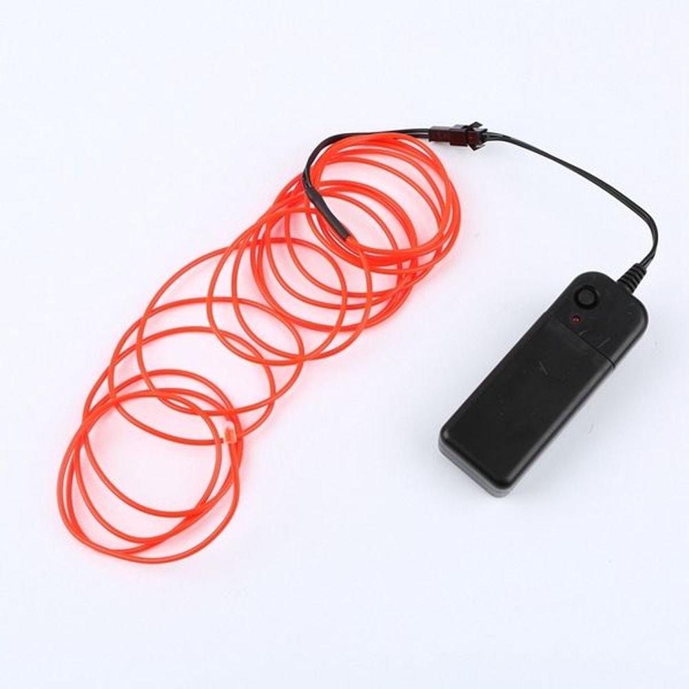 Neon LED Light Glow EL Wire Strip Tube Rope Party Car Decor With Controller Vibrant Lighting For H 1