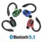 Bluetooth Wireless Earbuds New Stereo Headphones Ear Hook For Sports Noise Cancellation 10