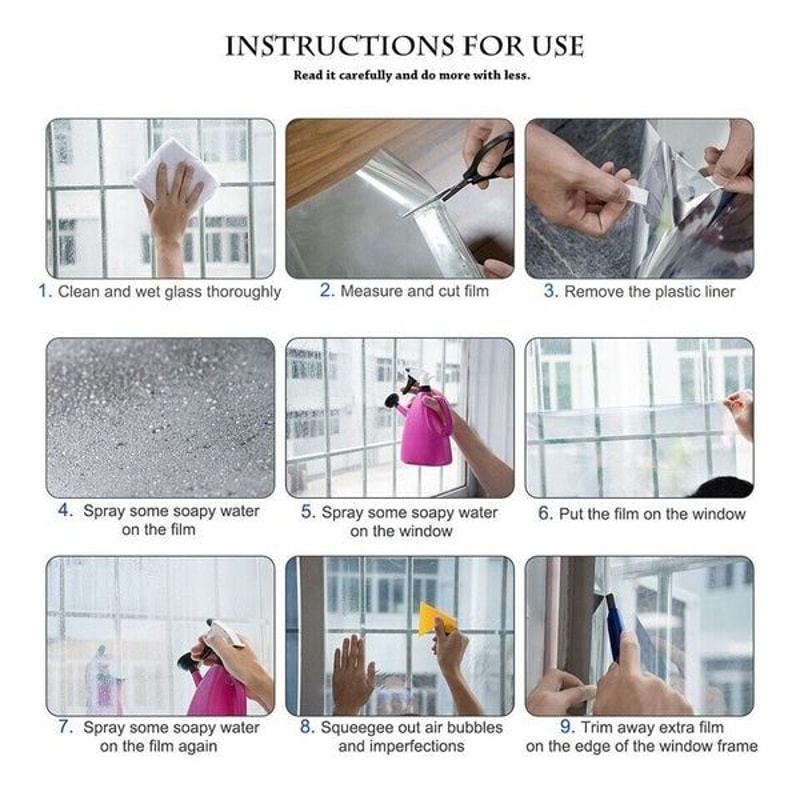 Heat UV Reflective One Way Mirror Window Film Privacy Tint Foil For Home Office 1
