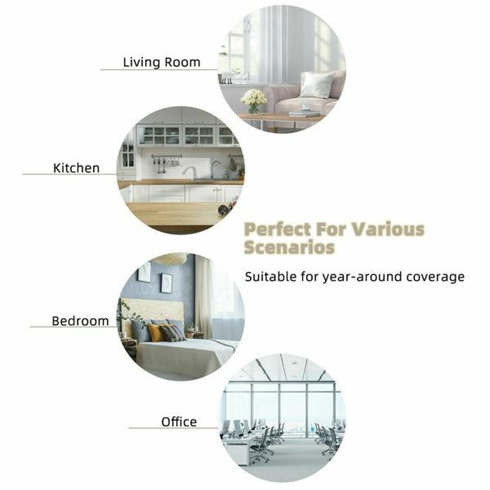 Heat UV Reflective One Way Mirror Window Film Privacy Tint Foil For Home Office 3