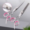 Stainless Straight Curved Thinning Shears Trimmer Kit Pet Dog Grooming Scissors Set For Grooming Ca 6