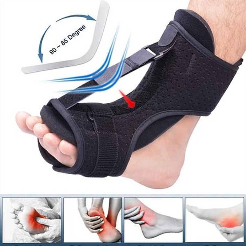 Adjustable Plantar Fasciitis Night Splint Foot Drop Ankle Brace Toe Pain Support Heel Spur Relief 6