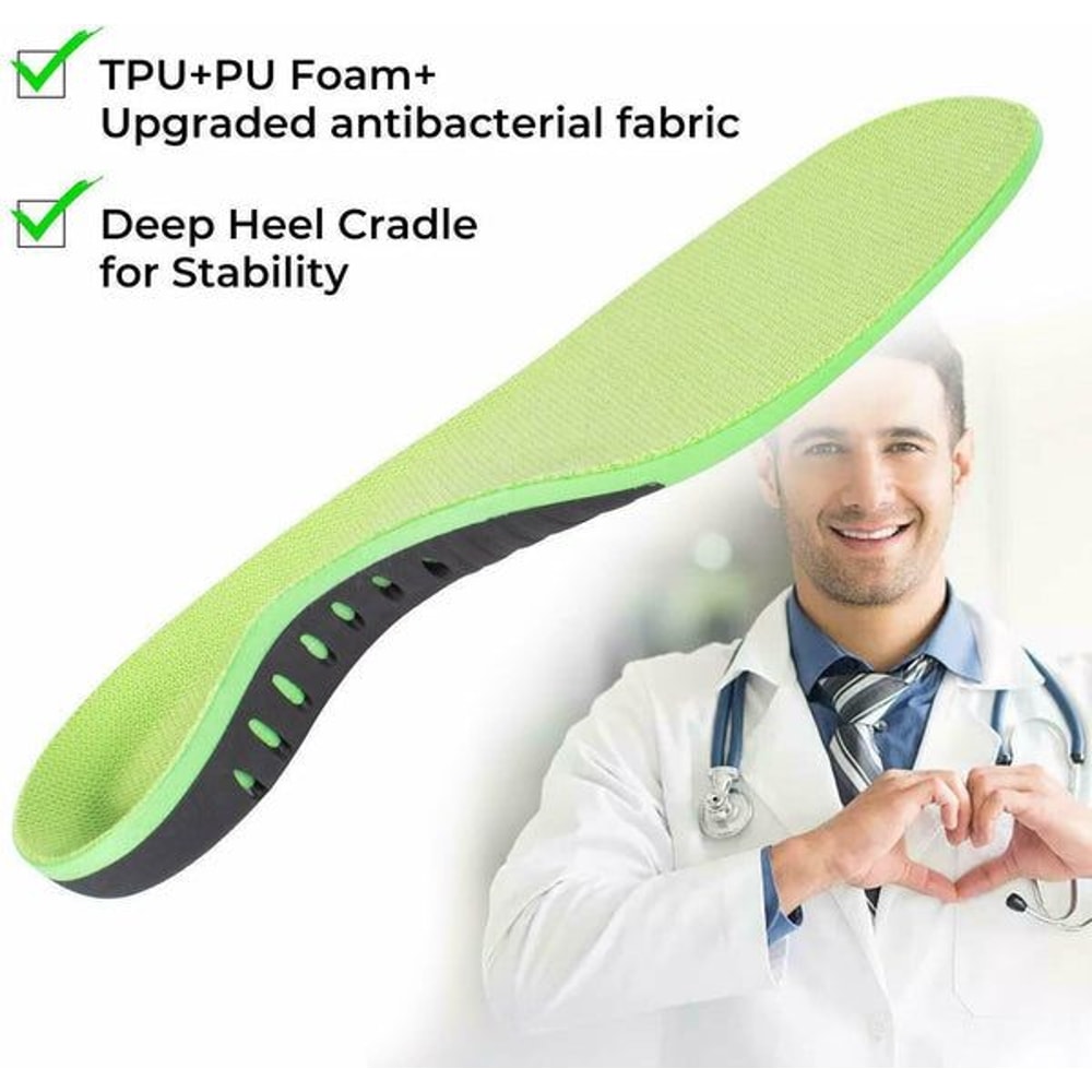 Plantar Fasciitis Shoe Insoles Flat Feet Inserts Orthotic High Arch Support 2