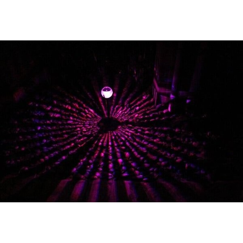 Outdoor Solar Floating Light Garden Pond Lamp Rotating RGB LED Pool Light 11