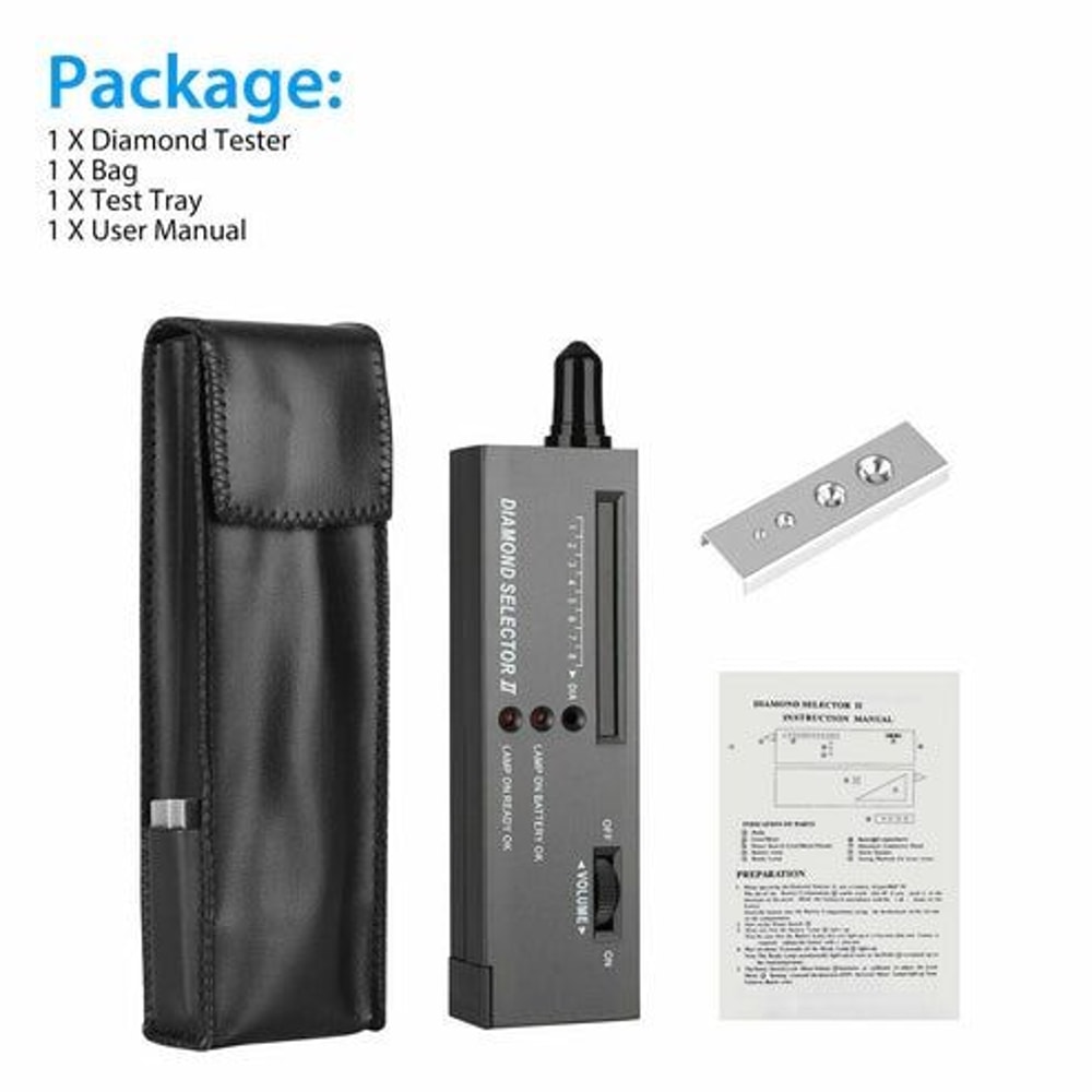 Portable Diamond Tester Selector Jewelry Gemstone Testing Tool Kit Illuminated Precise Diamond Iden 4