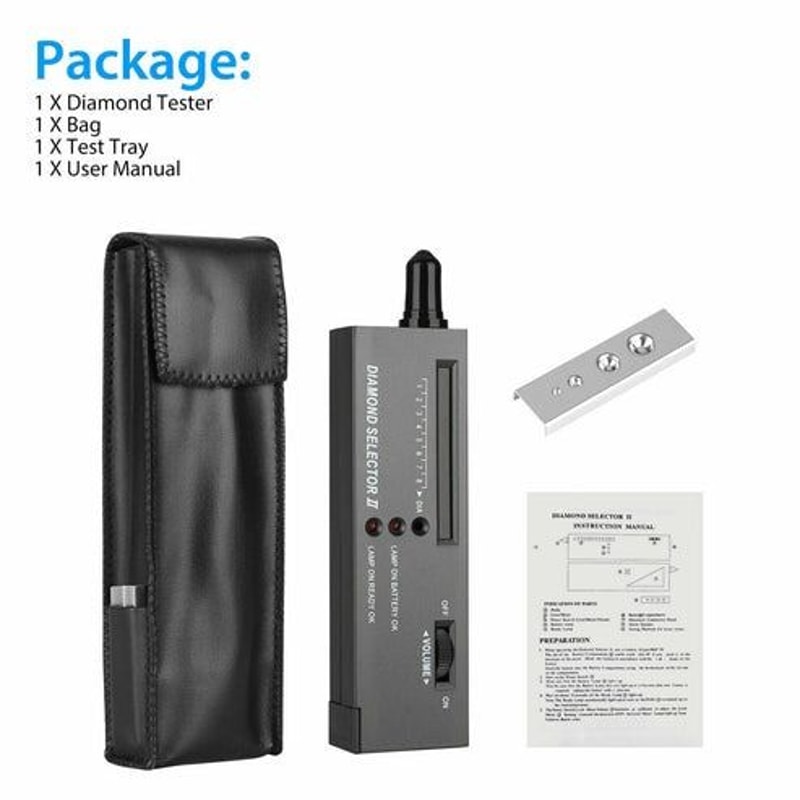 Portable Diamond Tester Selector Jewelry Gemstone Testing Tool Kit Illuminated Precise Diamond Iden 4