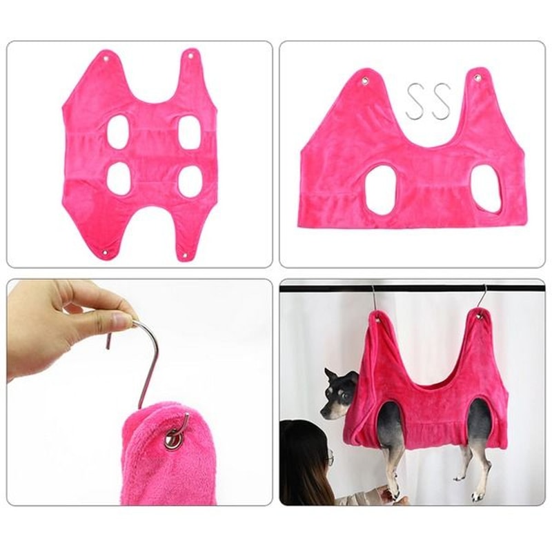 Hanging Hammock Grooming Harness For Dogs And Cats Portable Pet Groom Helper Breathable Design For 9