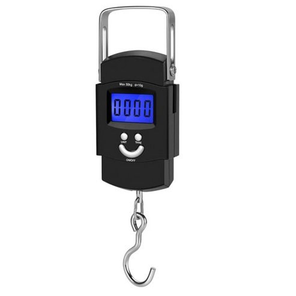 LCD Digital Portable Fish Scale Hanging Luggage Weighing Scale Capacity Accurate And Durable With A 3