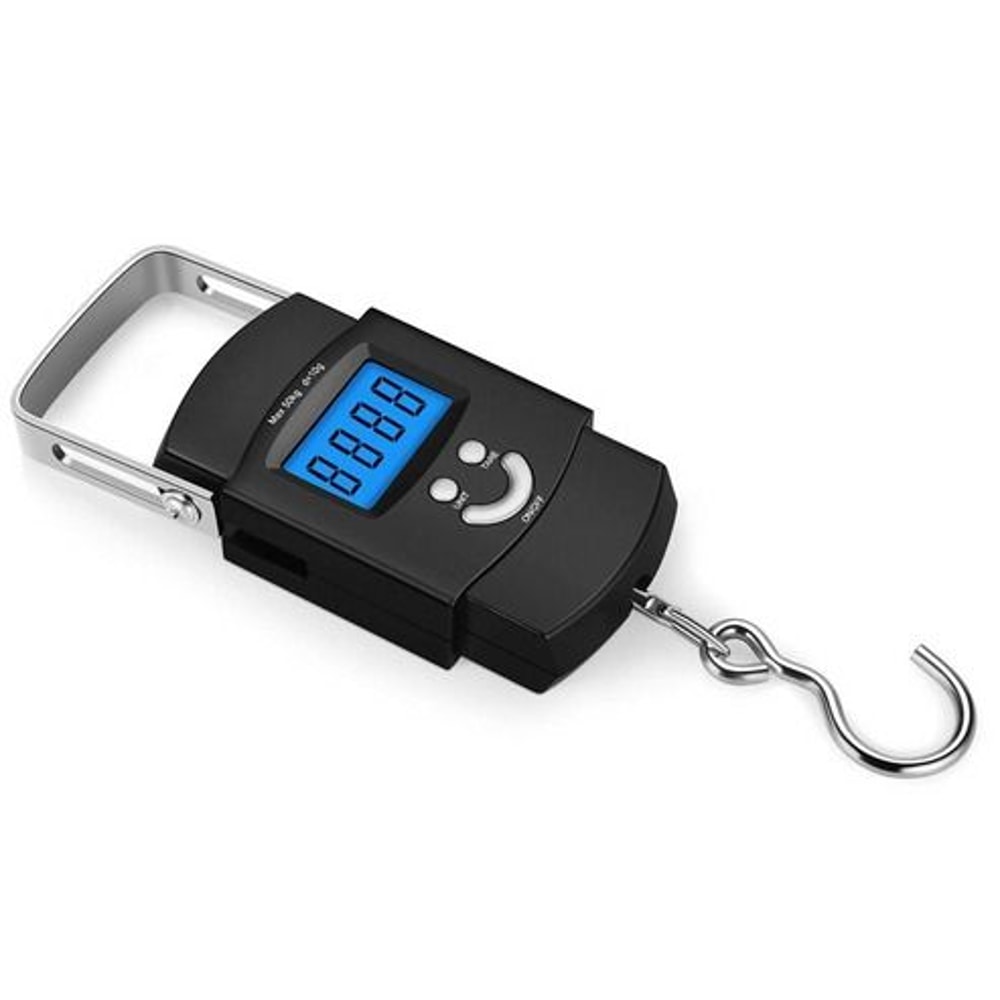 LCD Digital Portable Fish Scale Hanging Luggage Weighing Scale Capacity Accurate And Durable With A 6