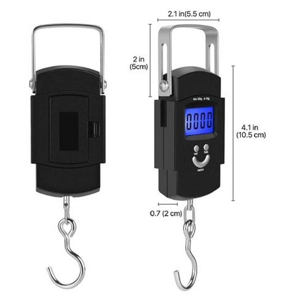 LCD Digital Portable Fish Scale Hanging Luggage Weighing Scale Capacity Accurate And Durable With A 7