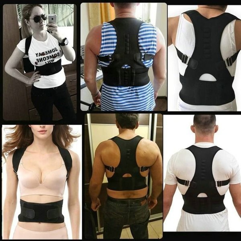Magnetic Back Shoulder Brace Posture Corrector Support Belt Band For Men And Women Adjustable Comfo 12
