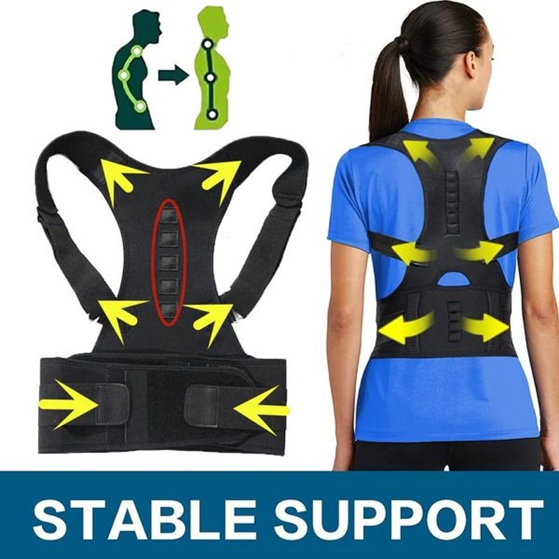 Magnetic Back Shoulder Brace Posture Corrector Support Belt Band For Men And Women Adjustable Comfo 15