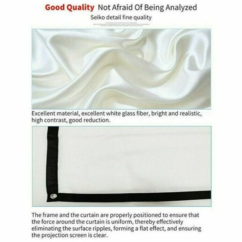 Portable Foldable Projector Screen Outdoor Home Cinema Theater 3D Movie Viewing Screen For Office 12