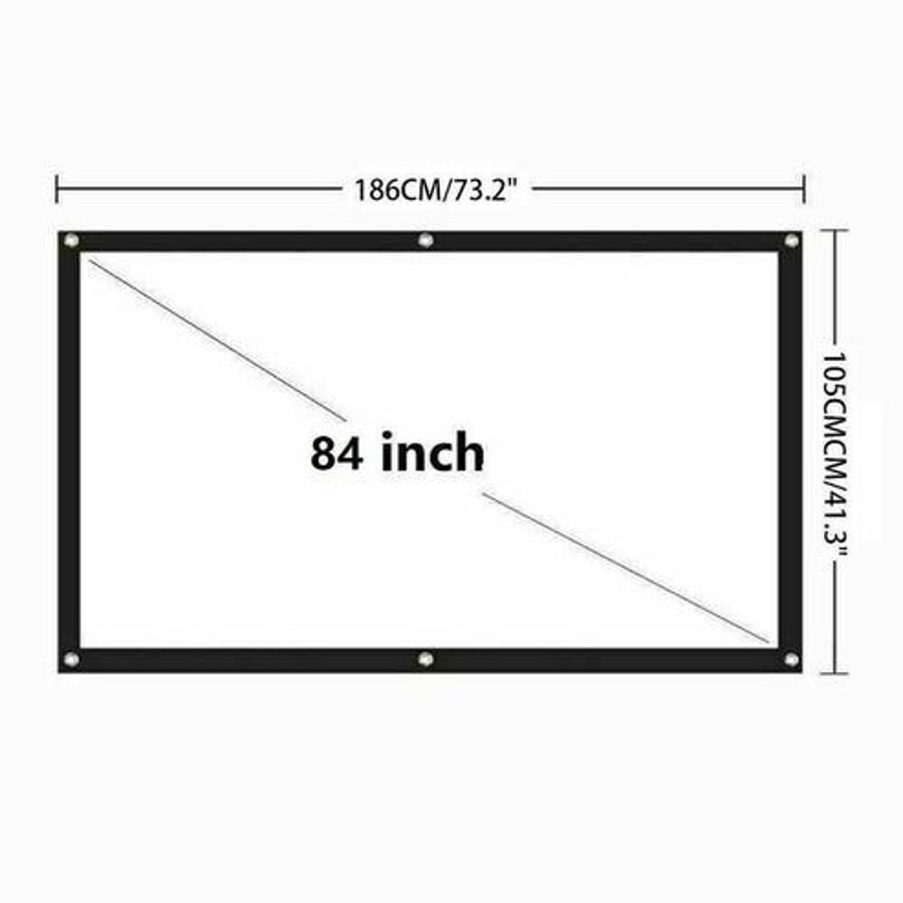 Portable Foldable Projector Screen Outdoor Home Cinema Theater 3D Movie Viewing Screen For Office 3