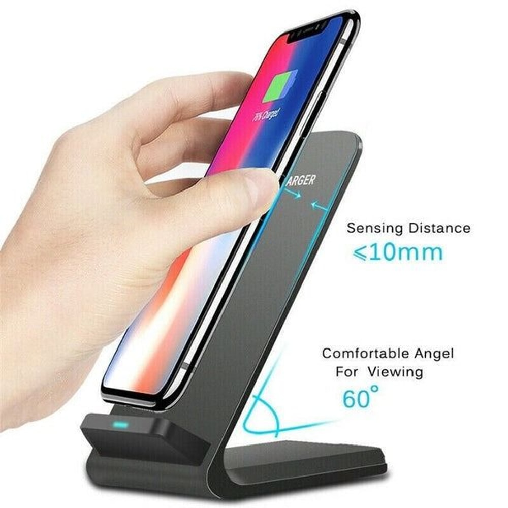 Fast Wireless Qi Charger Charging Pad Stand Dock For Samsung Galaxy IPhone Universal Charging Stati 7