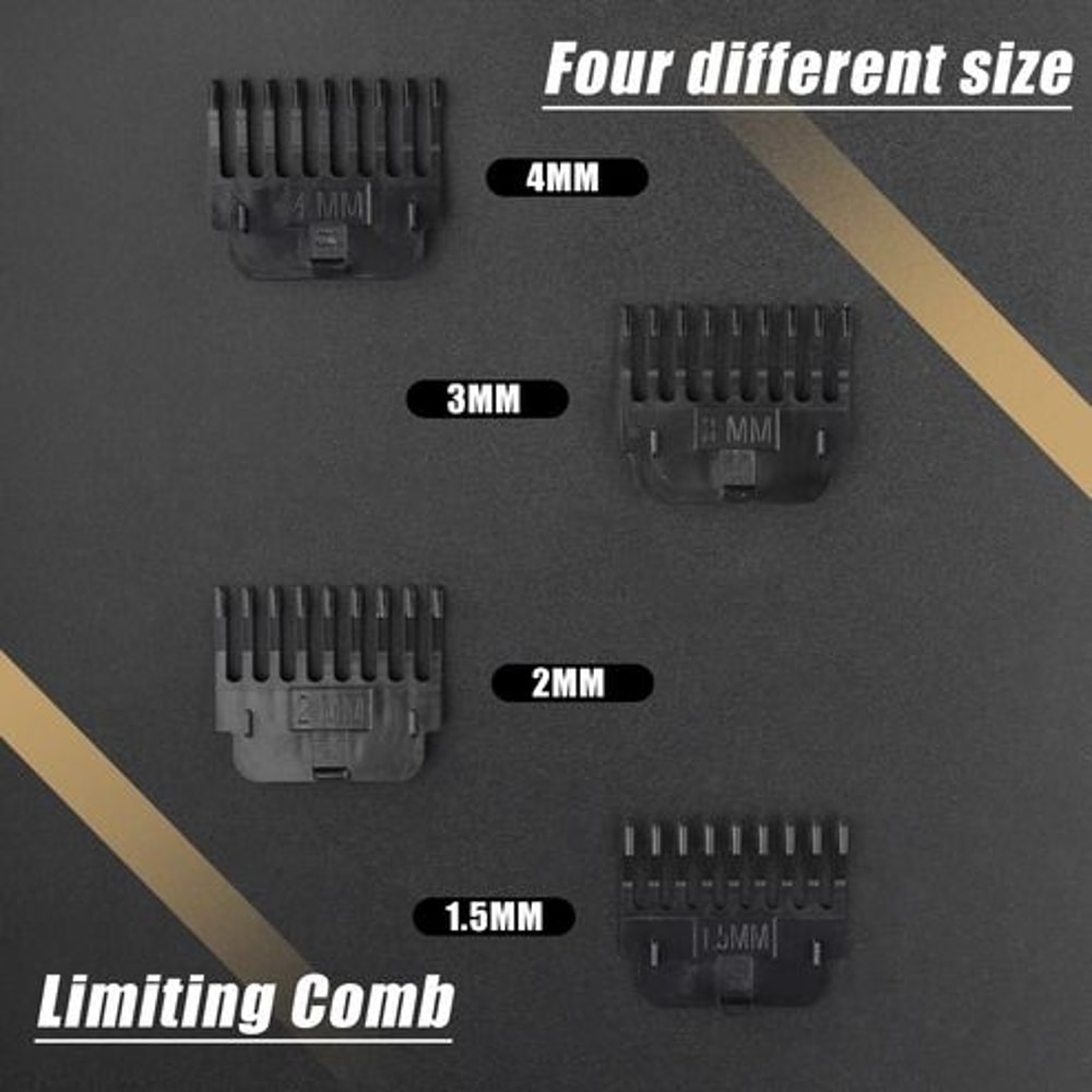 Cordless Professional Hair Clippers Trimmer For Beard And Hair Powerful Shaving Machine Titanium TB 3