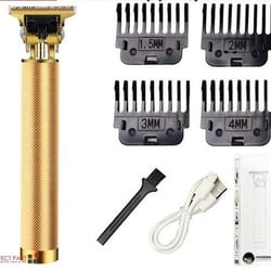 cordless professional hair clippers, trimmer for beard and hair, powerful shaving machine, titanium t-blades