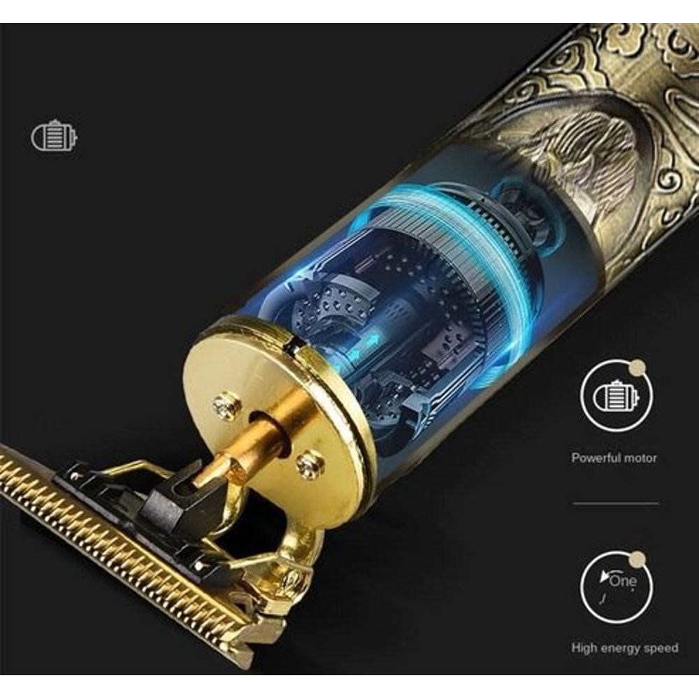 Cordless Professional Hair Clippers Trimmer For Beard And Hair Powerful Shaving Machine Titanium TB 7